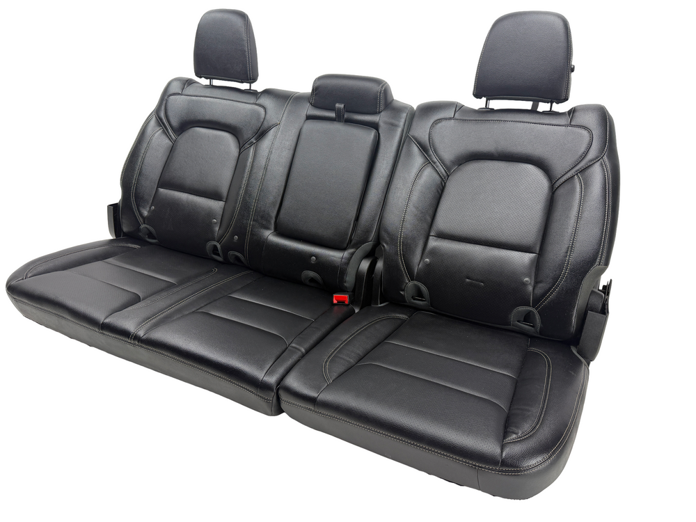 Ram Leather Rear Seat 2019-2025, Black 1500 DT Crew Cab #3036 | Picture # 1 | OEM Seats