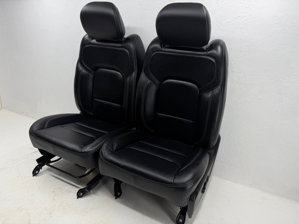 Ram Leather Seats Black Katzkin Skins, 2019-2025 Powered 1500 DT #3038 | Picture # 15 | OEM Seats