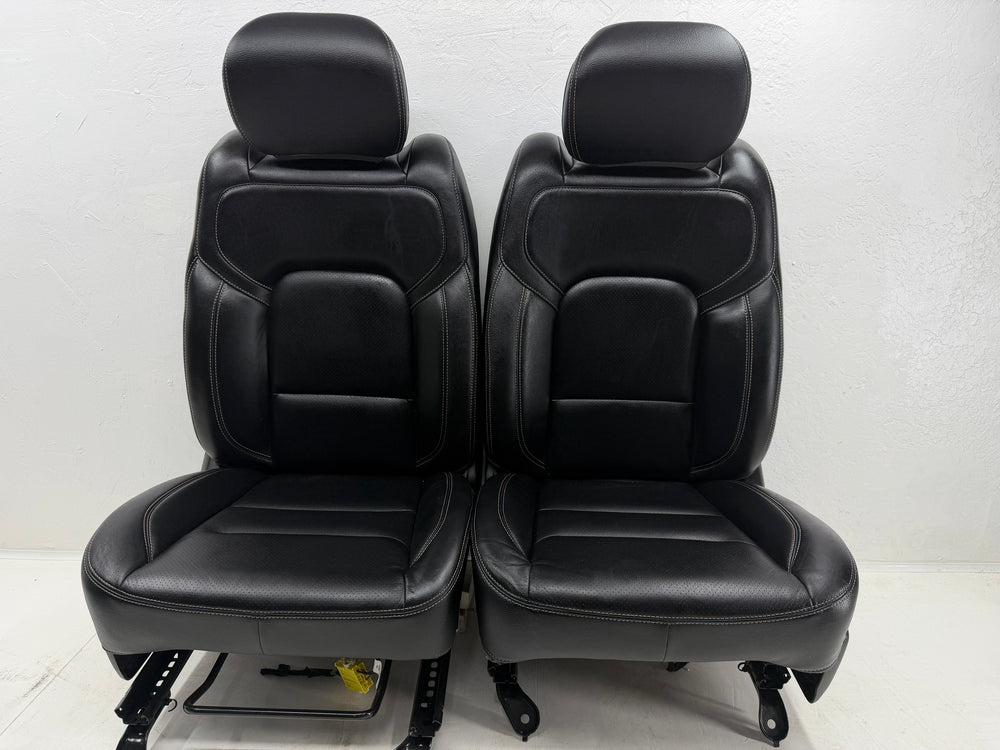Ram Leather Seats Black Katzkin Skins, 2019-2025 Powered 1500 DT #3038 | Picture # 3 | OEM Seats