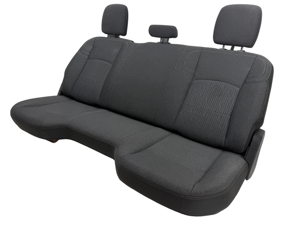 2019-2014 Dodge Ram HD Seats, Rear, Crew Cab Grey and Black Cloth. 