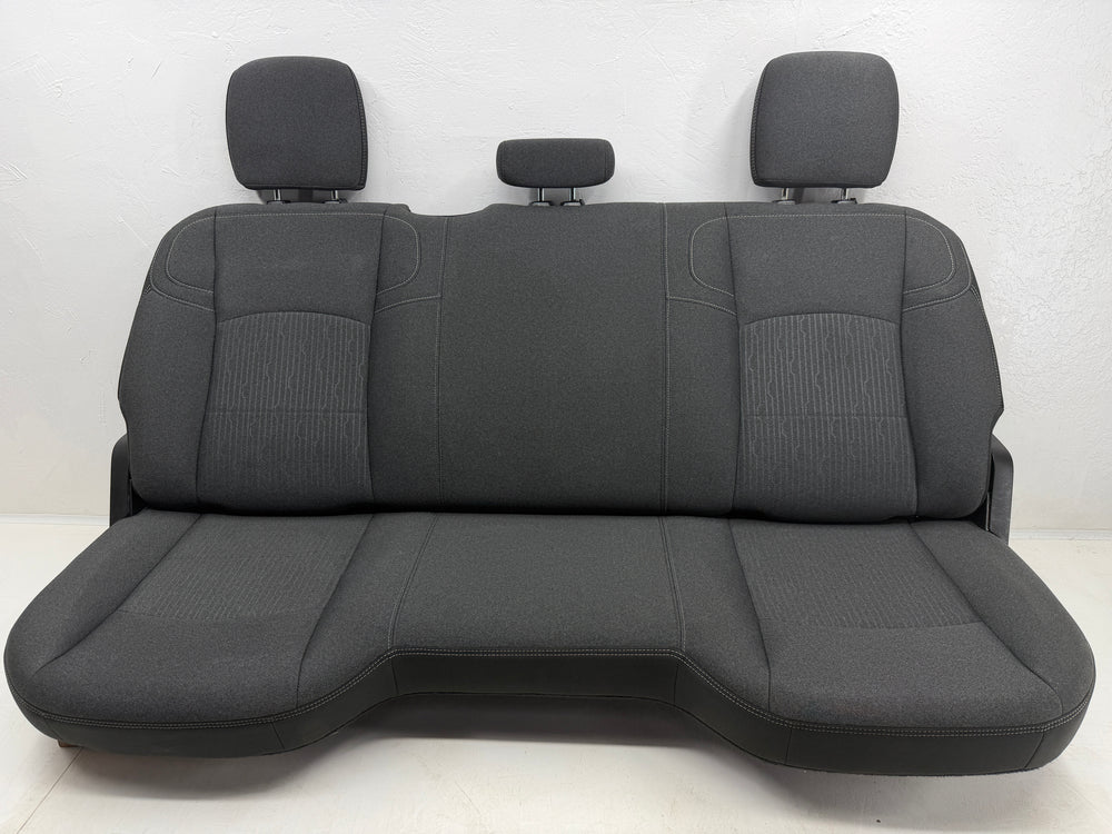 Ram Rear Seat 2019-2024 Crew Cab, 2500 HD Black Dark Gray Cloth #3039 | Picture # 3 | OEM Seats