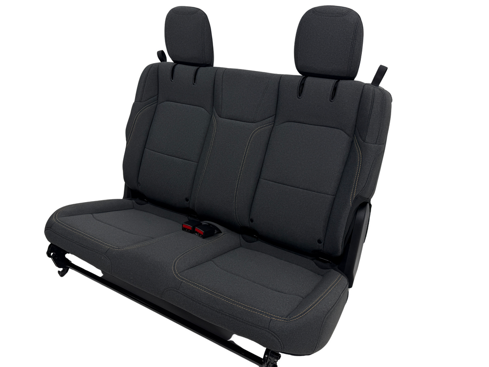 Jeep Wrangler Rear Seat 2019-2024, JL 2 Door Dark Gray Cloth #3040 | Picture # 1 | OEM Seats