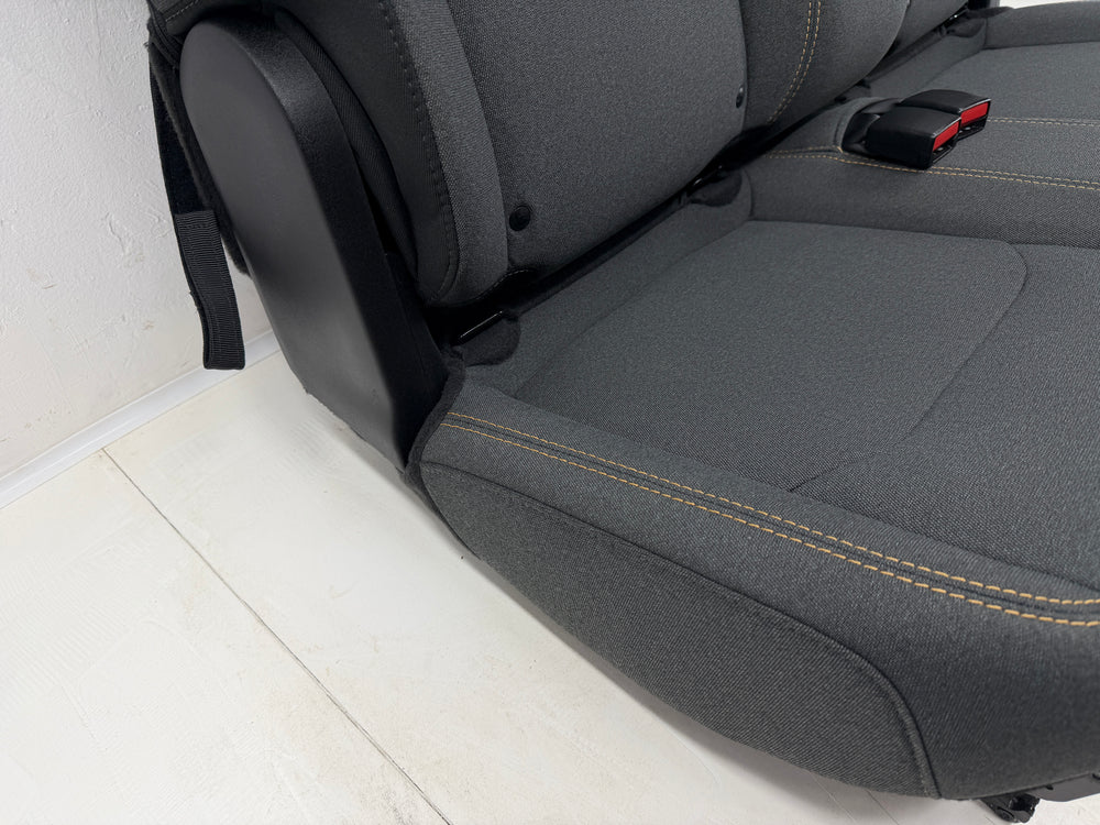 Jeep Wrangler Rear Seat 2019-2024, JL 2 Door Dark Gray Cloth #3040 | Picture # 4 | OEM Seats
