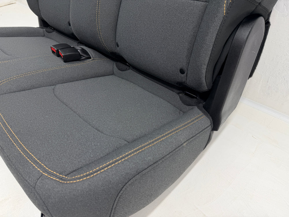 Jeep Wrangler Rear Seat 2019-2024, JL 2 Door Dark Gray Cloth #3040 | Picture # 5 | OEM Seats