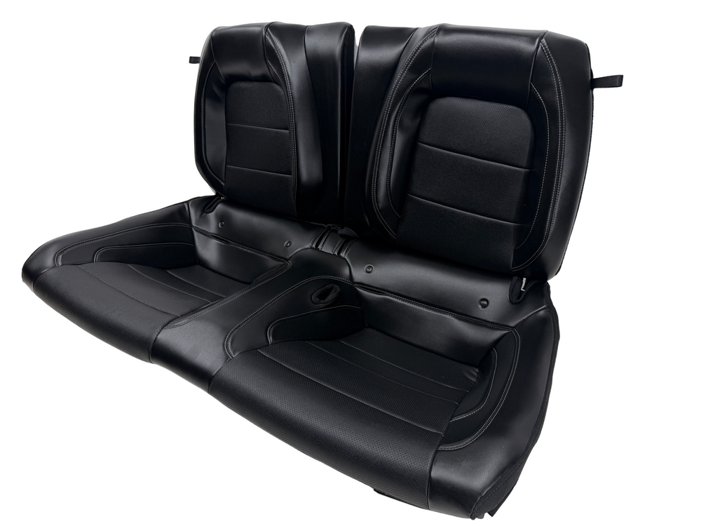 Mustang Recaro Rear Seat 2015-2023, Black Leather #3042 | Picture # 1 | OEM Seats