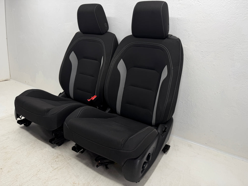 Camaro Seats 2016-2024, Chevy Powered Black Cloth #3048 | Picture # 16 | OEM Seats