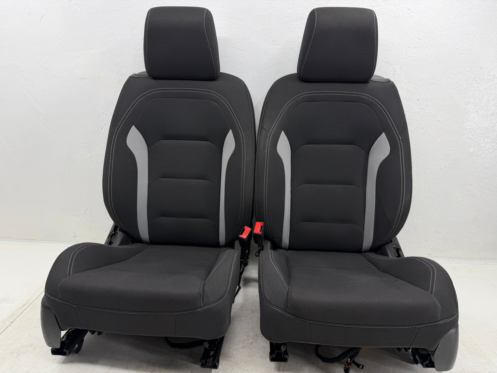Camaro Seats 2016-2024, Chevy Powered Black Cloth #3048 | Picture # 3 | OEM Seats