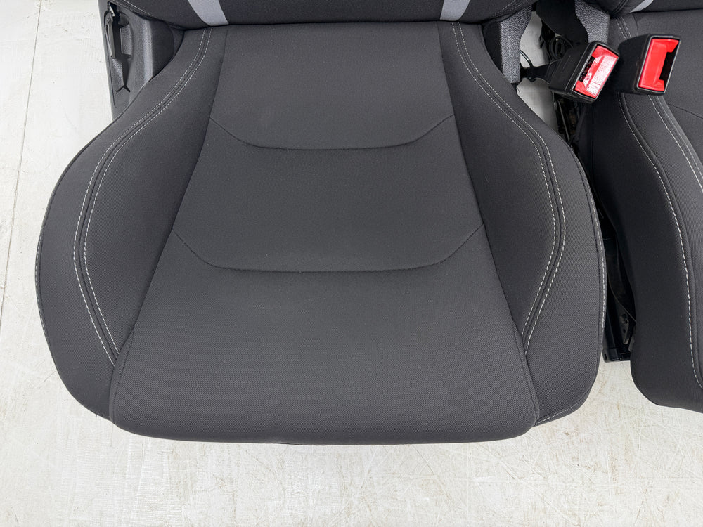 Camaro Seats 2016-2024, Chevy Powered Black Cloth #3048 | Picture # 6 | OEM Seats