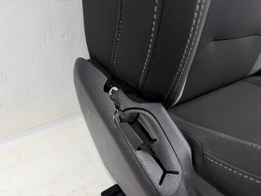 Camaro Seats 2016-2024, Chevy Powered Black Cloth #3048 | Picture # 10 | OEM Seats