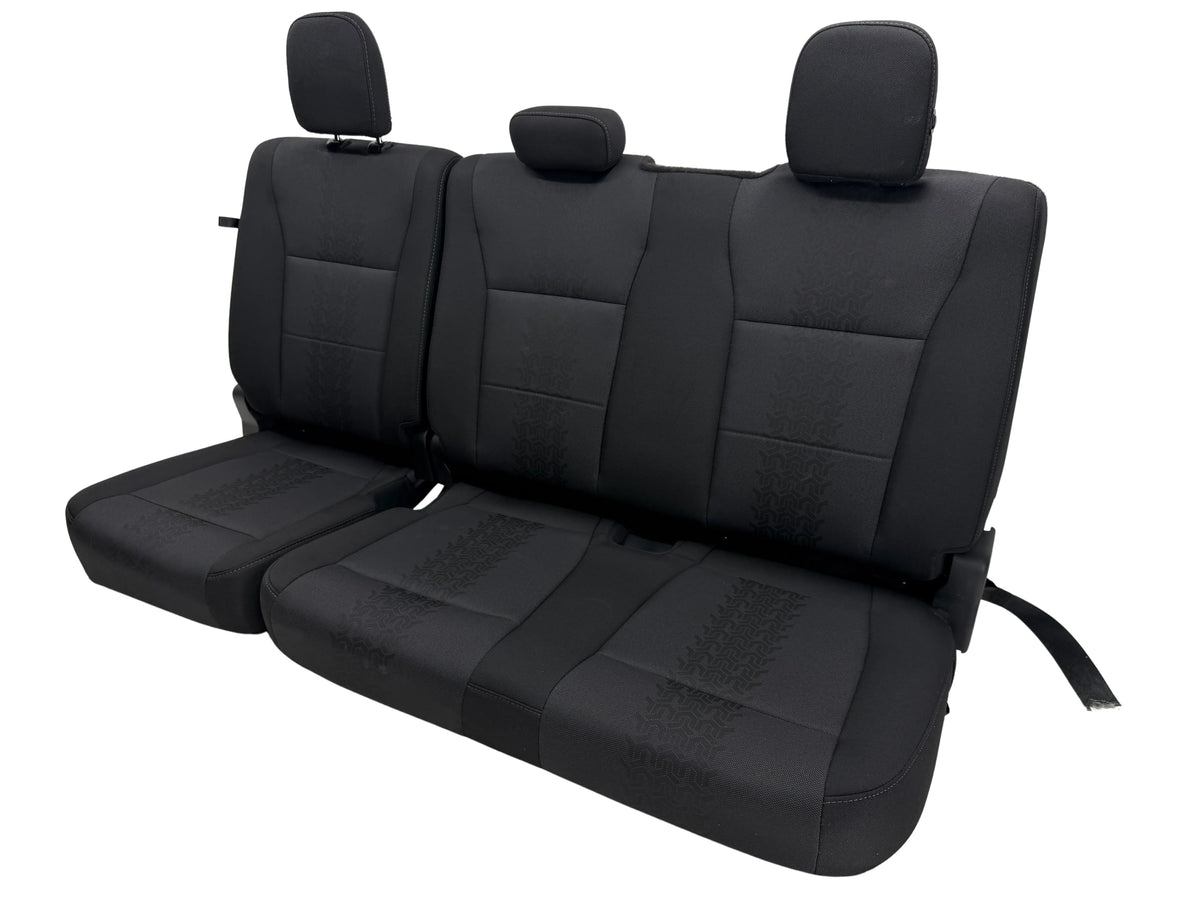 2015-2023 Ford F150 Rear Seats Crew Cab Black Cloth #3049