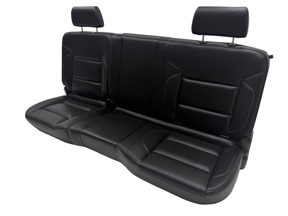 Silverado Sierra Rear Seat, Extended Cab 2014-2018, Black Leather #3051 | Picture # 1 | OEM Seats