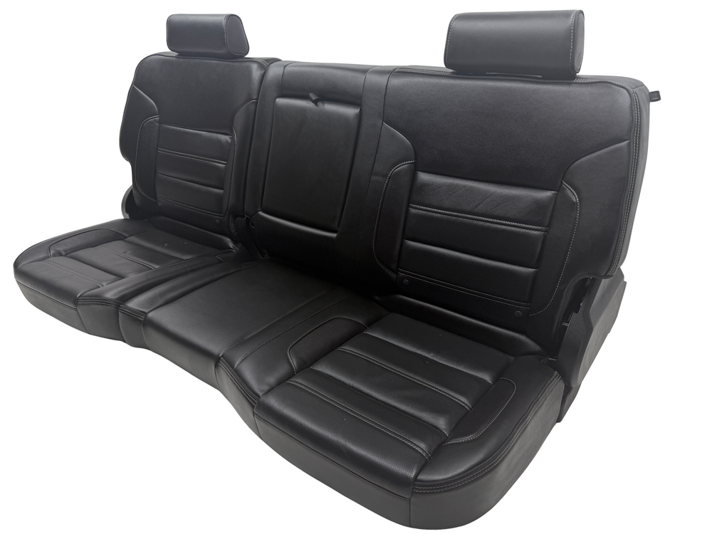 Chevy Silverado Sierra Rear Seat, Leather, 2014-2018 Crew Cab #3052 | Picture # 1 | OEM Seats