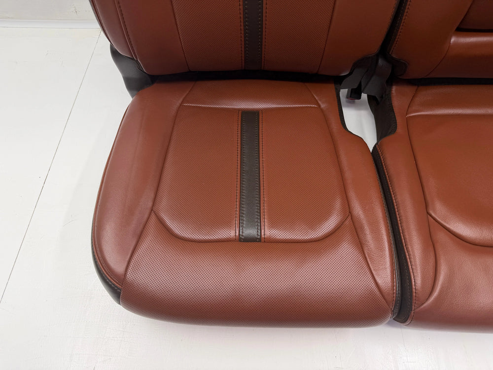 2022-2025 Ford F-150 Take-Off Leather Seat Upholstery Set – Dark Brown, Front & Rear, Heated (20 Miles, OEM)