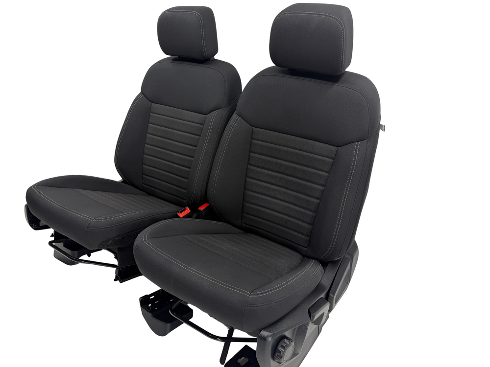 Ford Ranger Seats 2019 - 2025, Super Crew, Black Cloth XLT #3065 | Picture # 1 | OEM Seats
