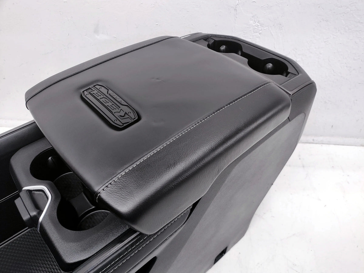Dodge Ram Heavy Duty Rebel Console, 2019-2025 Black Leather. #1624