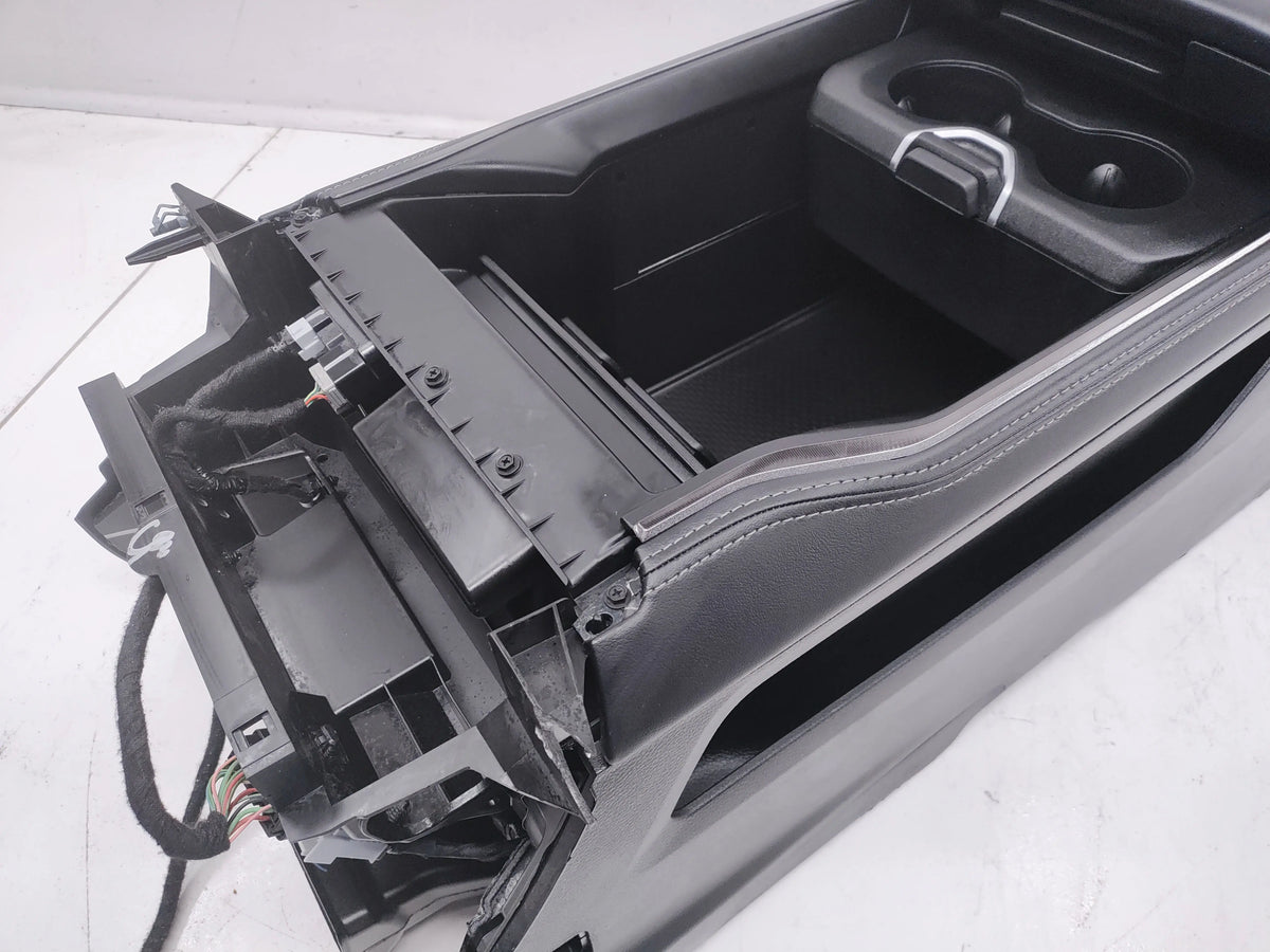 Dodge Ram Heavy Duty Rebel Console, 2019-2025 Black Leather. #1624
