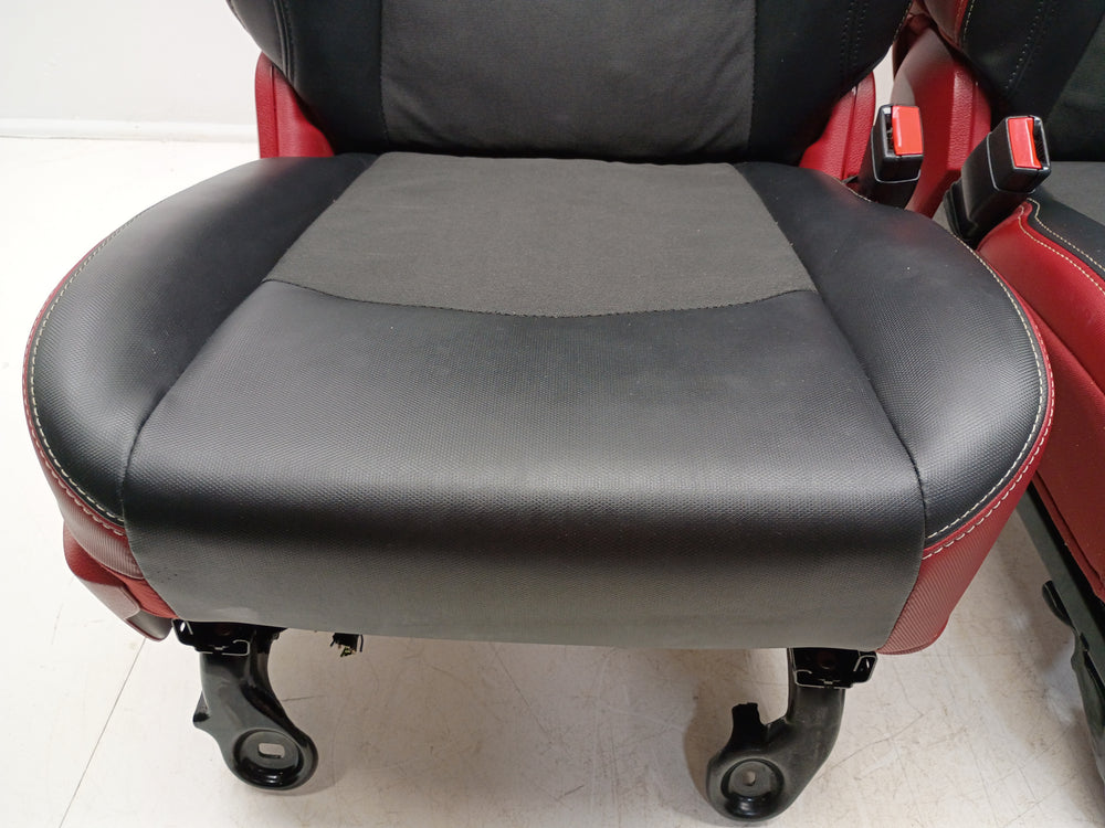 Ram Rebel 4th Gen Front Seats, 2009 - 2018 Black/Red Leather #3011 | Picture # 3 | OEM Seats
