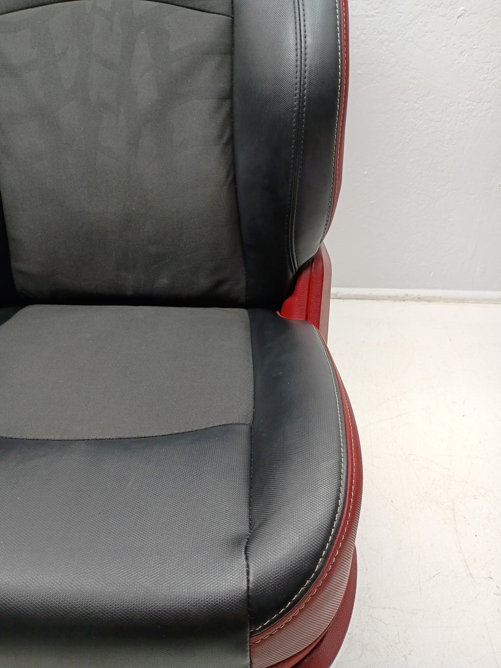Ram Rebel 4th Gen Front Seats, 2009 - 2018 Black/Red Leather #3011 | Picture # 7 | OEM Seats