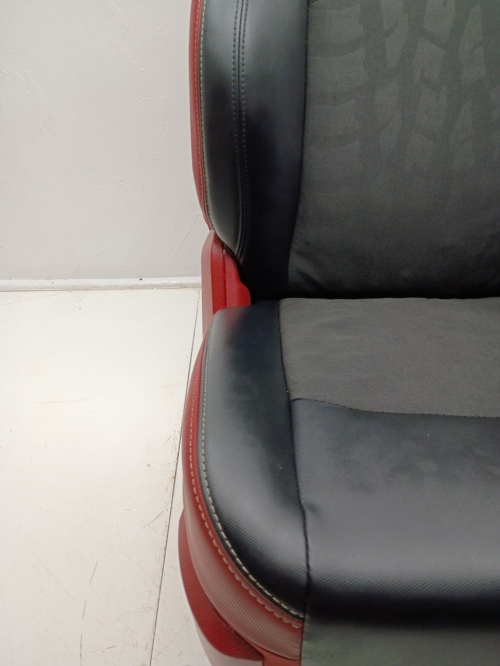 Ram Rebel 4th Gen Front Seats, 2009 - 2018 Black/Red Leather #3011 | Picture # 6 | OEM Seats