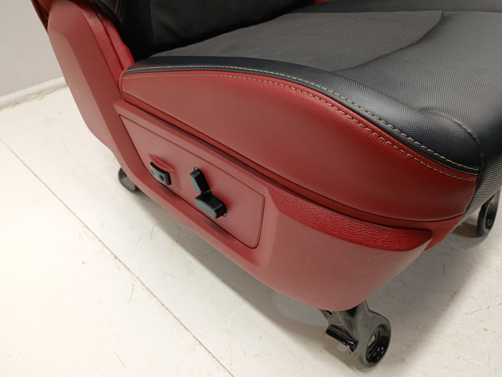 Ram Rebel 4th Gen Front Seats, 2009 - 2018 Black/Red Leather #3011 | Picture # 8 | OEM Seats