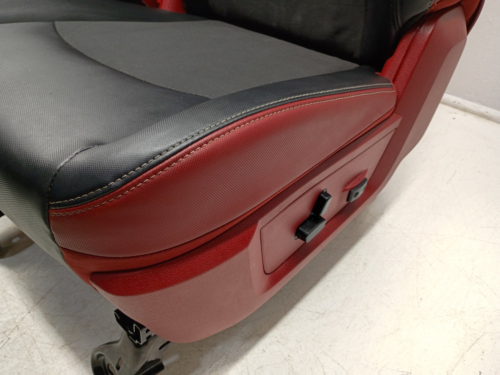 Ram Rebel 4th Gen Front Seats, 2009 - 2018 Black/Red Leather #3011 | Picture # 9 | OEM Seats