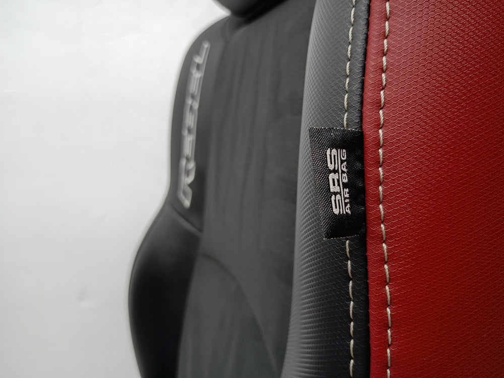 Ram Rebel 4th Gen Front Seats, 2009 - 2018 Black/Red Leather #3011 | Picture # 13 | OEM Seats