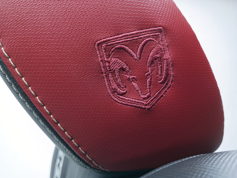 Ram Rebel 4th Gen Front Seats, 2009 - 2018 Black/Red Leather #3011 | Picture # 14 | OEM Seats