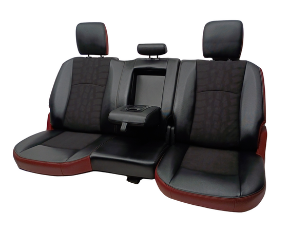 2016 Ram Red and Black Rebel Rear Seats 