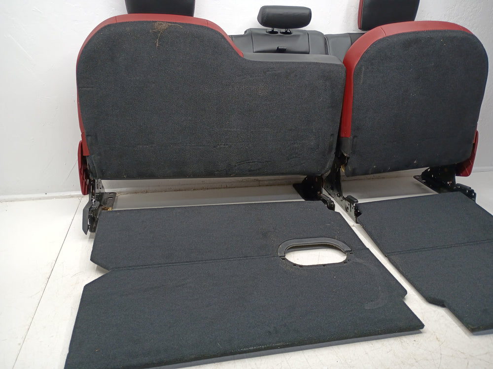 2009 - 2018 Ram Rebel Rear Seats, Black/Red Leather, 4th Gen #3011r | Picture # 7 | OEM Seats