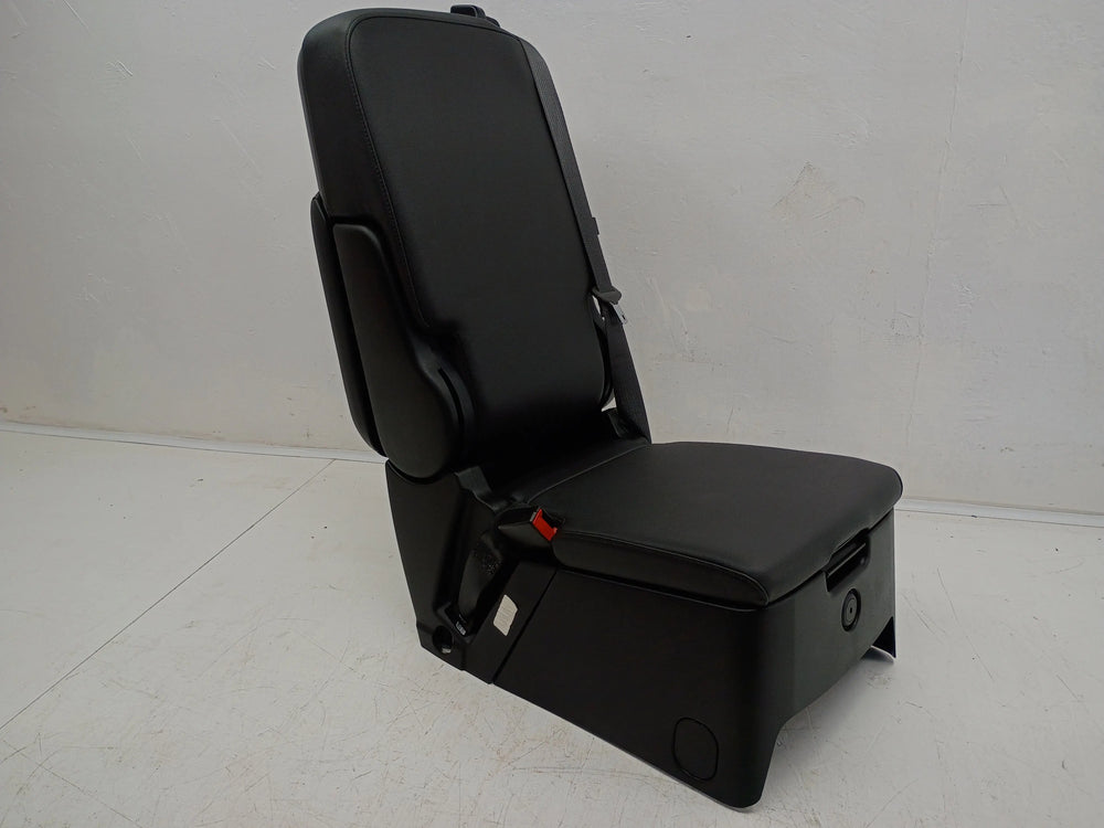 Chevy Silverado Jump Seat 2019-2026, Black Leather with Top