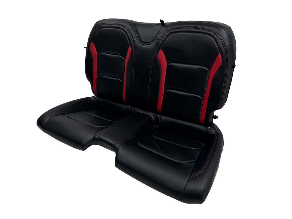 Chevy Camaro Rear Seat 2016-2024, Black and Red Leather #3072 | Picture # 1 | OEM Seats