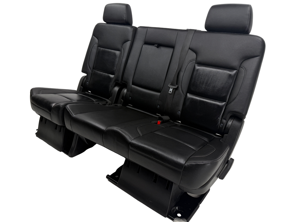 Chevy Tahoe Rear Bench Seat, 2015-2020 GMC Yukon Second Row, Black Leather #3078 | Picture # 1 | OEM Seats