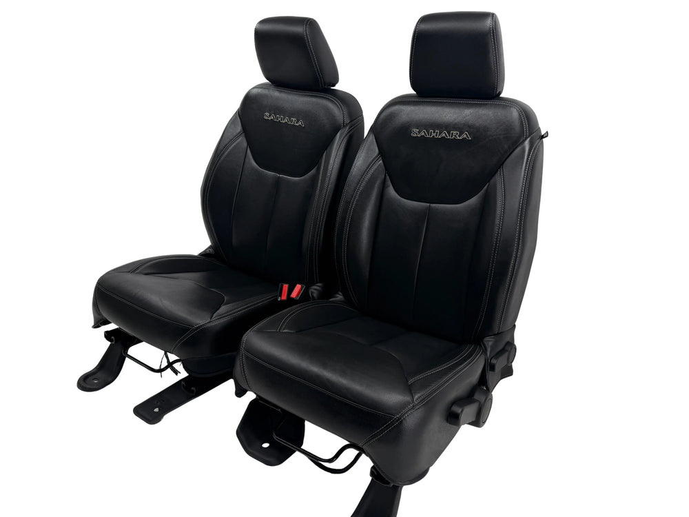 Jeep Wrangler Leather Seats 2007-2018 Sahara Unlimited JK #4001 | Picture # 1 | OEM Seats