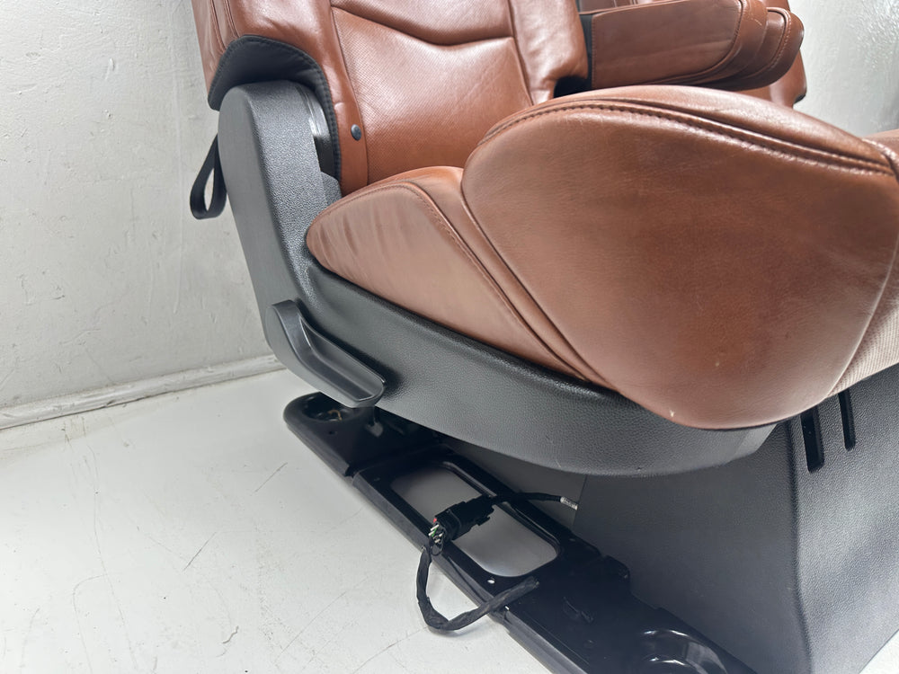 Cadillac Escalade ESV Bucket Seats, 2015 - 2020 Second Row, Brown Leather #1088 | Picture # 9 | OEM Seats