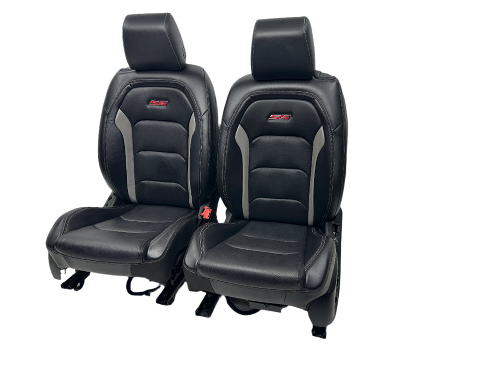 2016 - 2024 Camaro SS Leather Front Seats, Chevy heated & cooled #1093 | Picture # 1 | OEM Seats