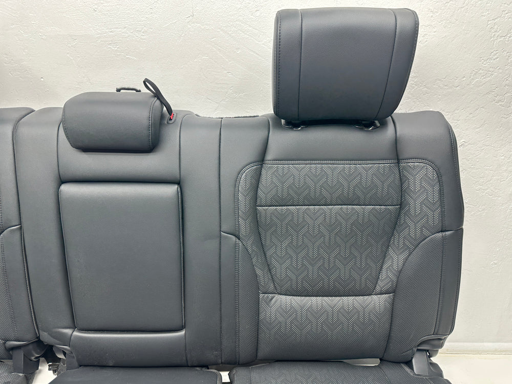 2022 - 2025 Toyota Tundra Limited Black Softex Leather Rear Seats, #1094 | Picture # 7 | OEM Seats