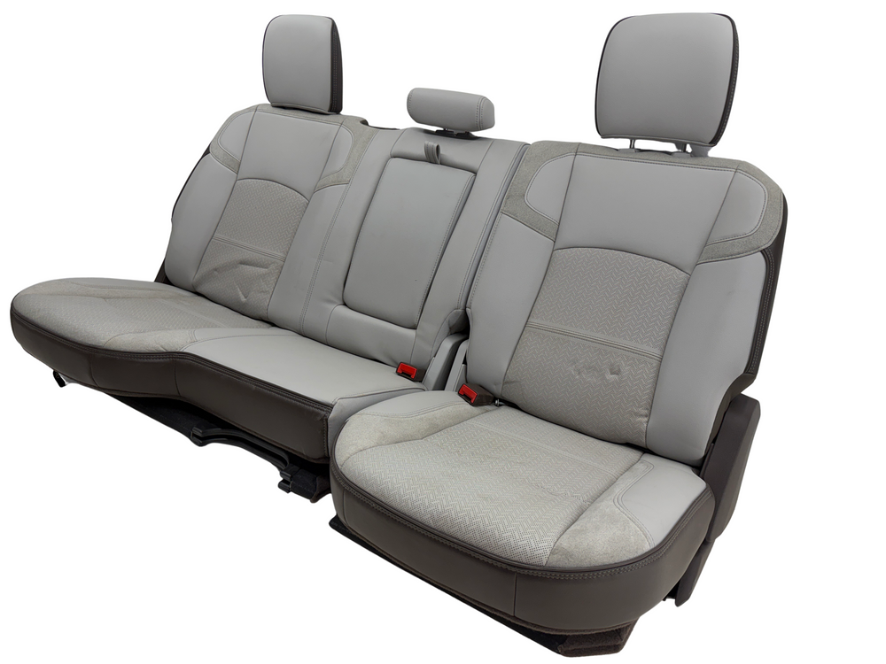 Ram HD Rear Seat 2019-2026 | Gray Leather 2500 3500 Crew Cab #4020 | Picture # 1 | OEM Seats