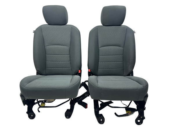Dodge Ram Seats 2009 - 2018, Single Cab Gray Cloth, Manual 4th Gen #3002