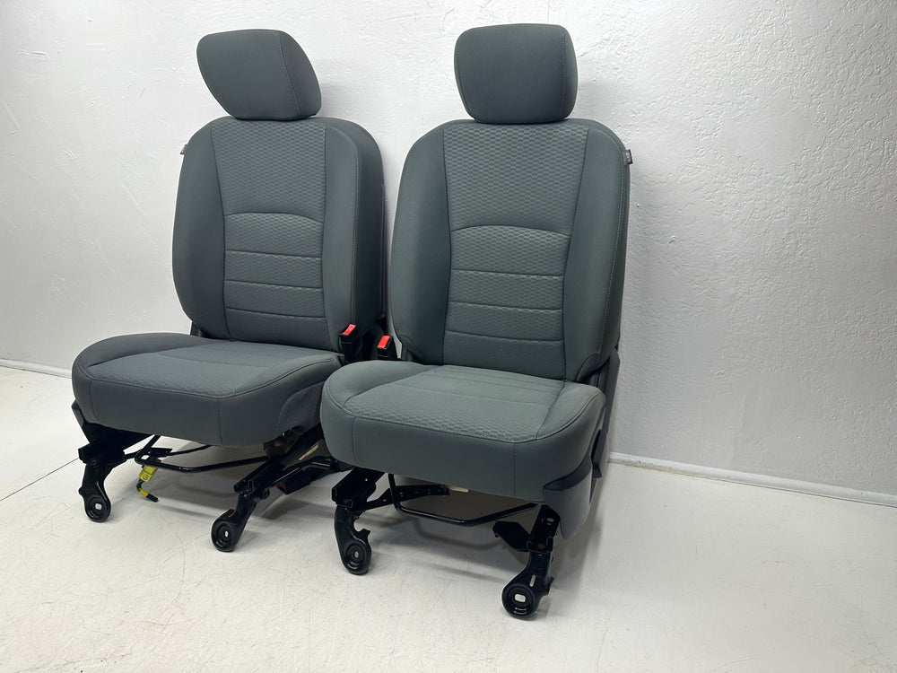 Dodge Ram Seats, Front 2009 - 2018 Gray Cloth, Manual, 4th Gen #3003 | Picture # 3 | OEM Seats