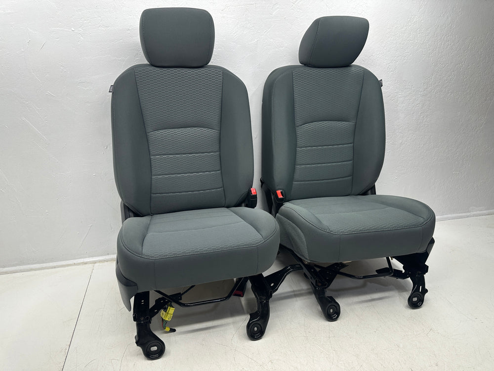 Dodge Ram Seats, Front 2009 - 2018 Gray Cloth, Manual, 4th Gen #3003 | Picture # 4 | OEM Seats