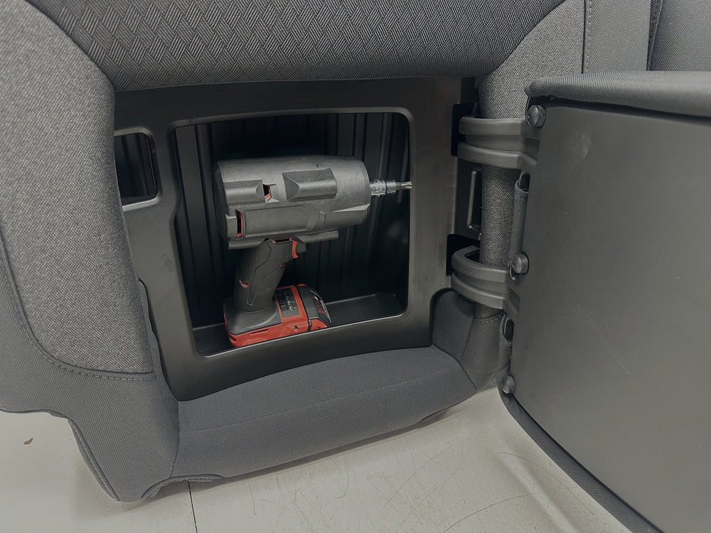 Silverado Sierra Crew Cab Rear Seat Backrest, Hidden Storage & Armrest 2019 - 2025 | Picture # 7 | OEM Seats