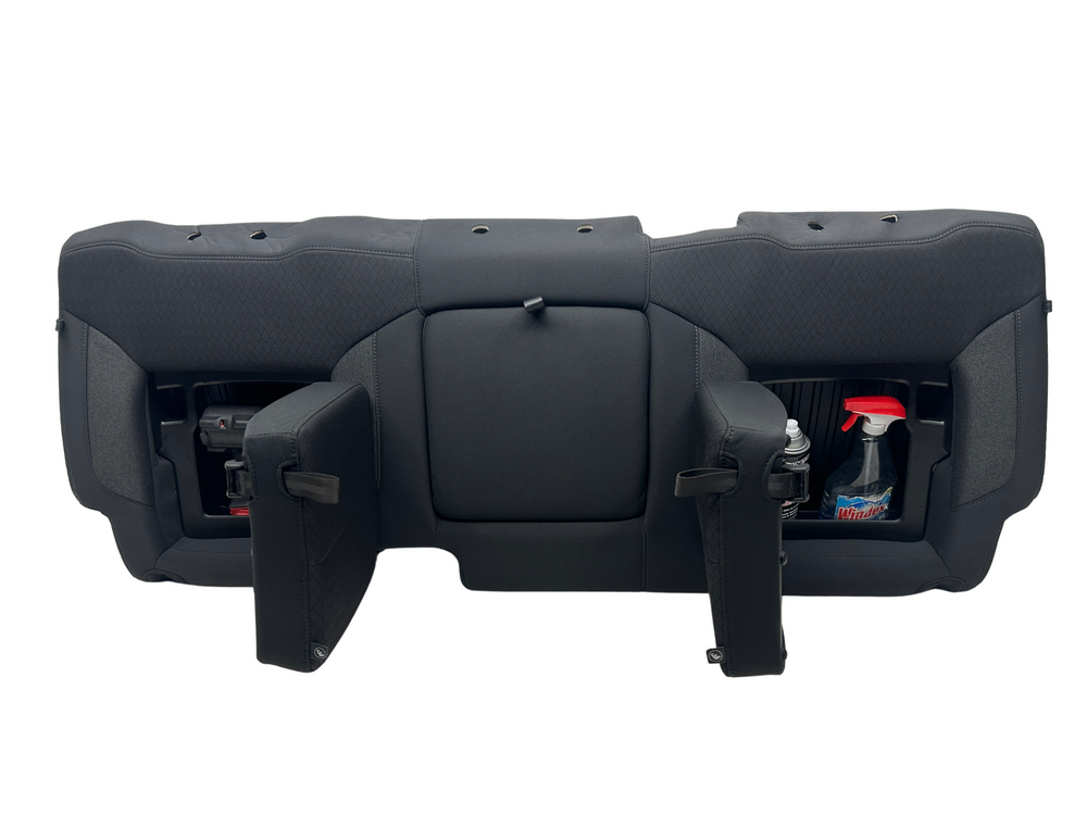 Silverado Sierra Crew Cab Rear Seat Backrest, Hidden Storage & Armrest 2019 - 2025 | Picture # 1 | OEM Seats