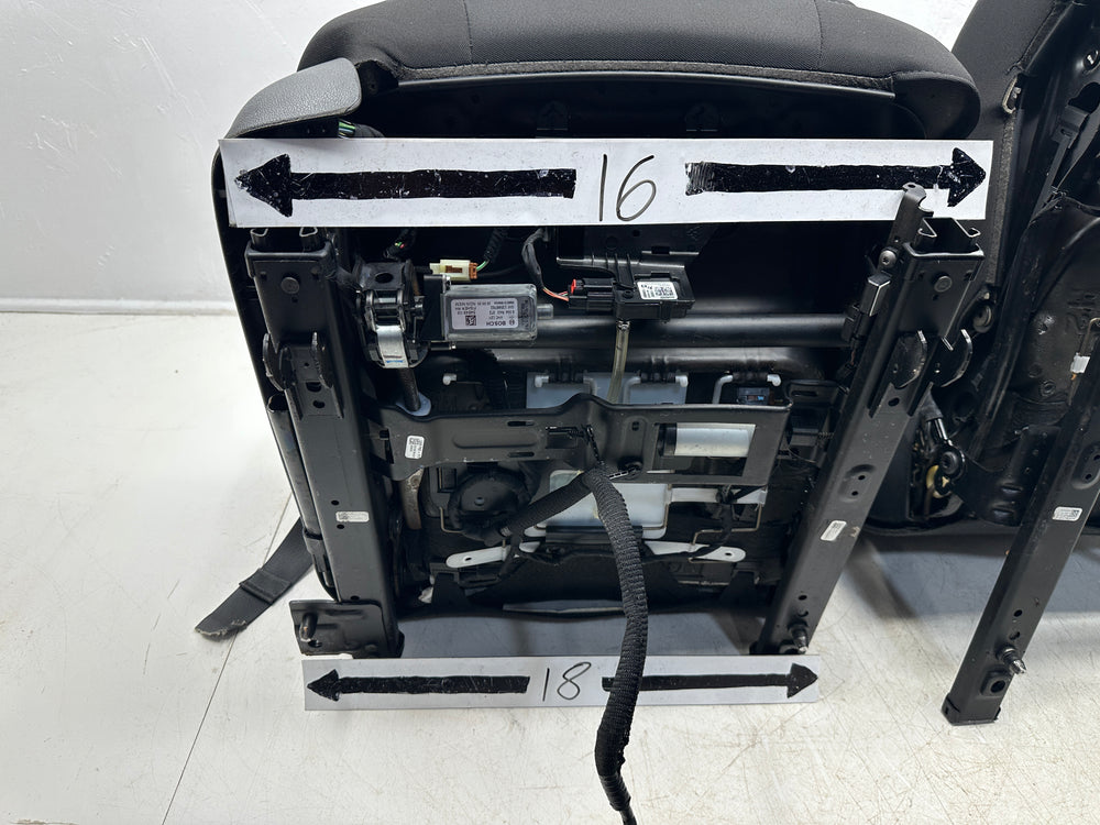 Chevy Camaro Front Seats 2016-2024, Black Cloth 1LS Powered #3012 | Picture # 15 | OEM Seats