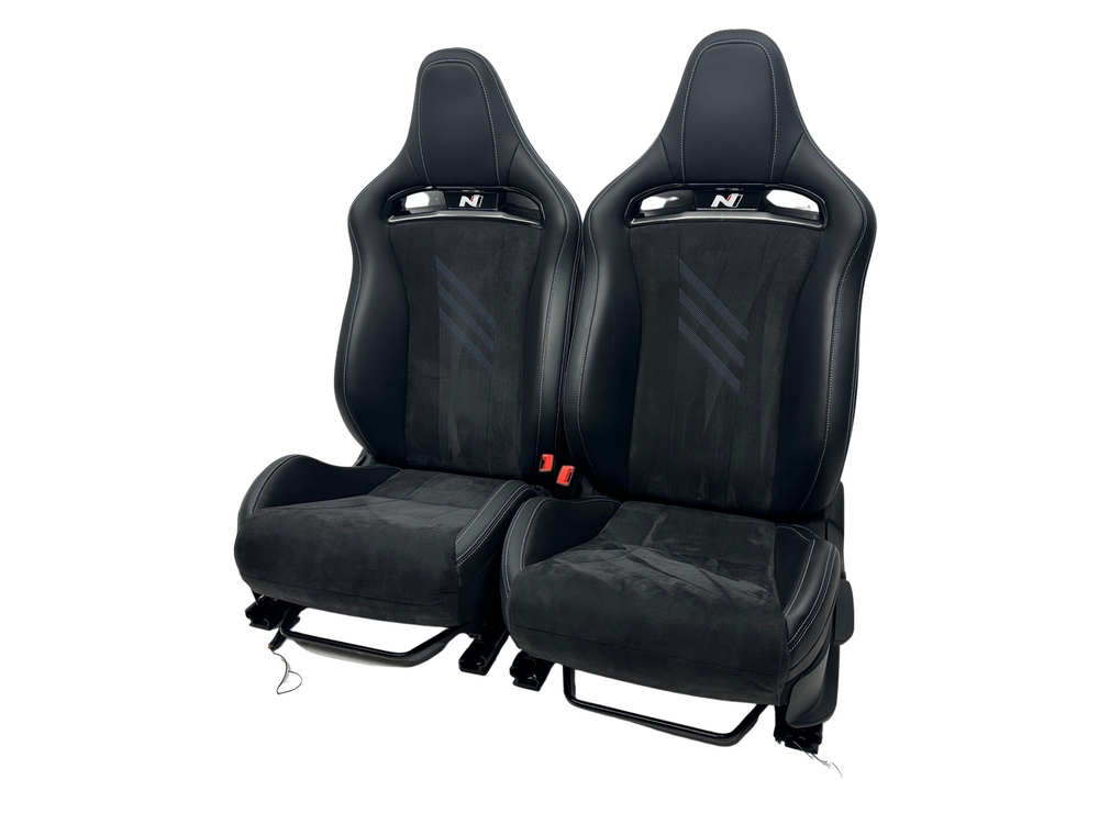 Hyundai Elantra N Seats, 2021 - 2025 Front Black Leather Suede #3014 | Picture # 1 | OEM Seats