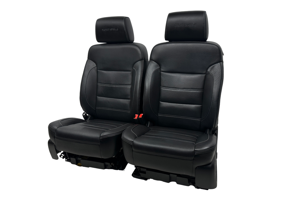 2014 - 2019 Sierra Denali Seats, Black Leather, Heated & Cooled #3015 | Picture # 1 | OEM Seats