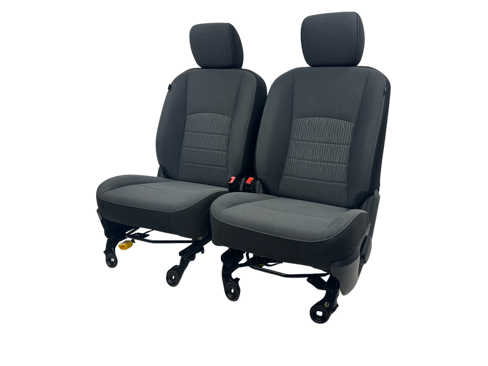 Ram 2500 3500 4500 HD Seats, 2021-2025 New Pattern Black Cloth, Manual #3019 | Picture # 1 | OEM Seats