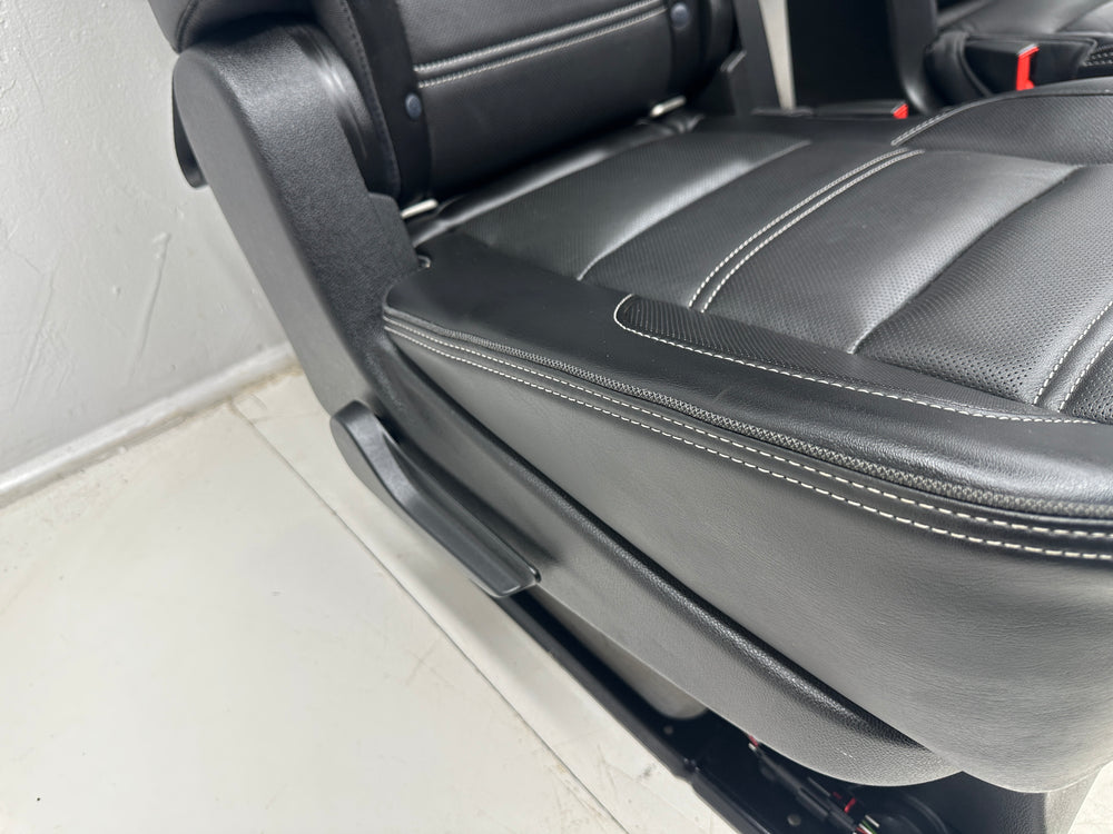 GMC Yukon XL 2nd Row Bucket Seats, 2015-2020 Black Leather #3021 | Picture # 8 | OEM Seats