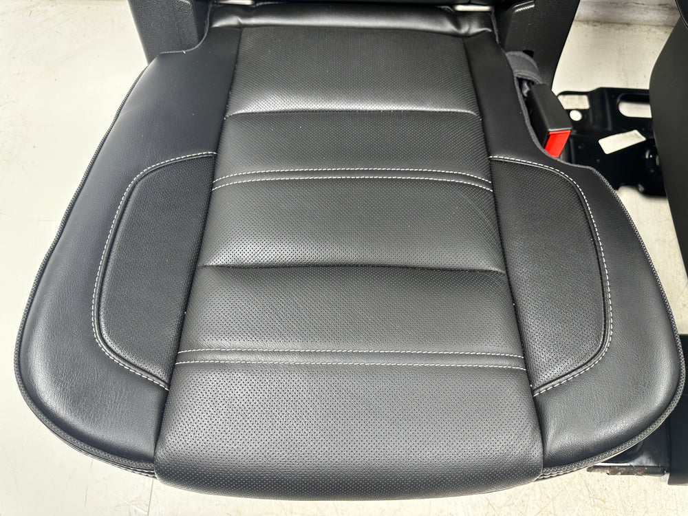 GMC Yukon XL 2nd Row Bucket Seats, 2015-2020 Black Leather #3021 | Picture # 4 | OEM Seats