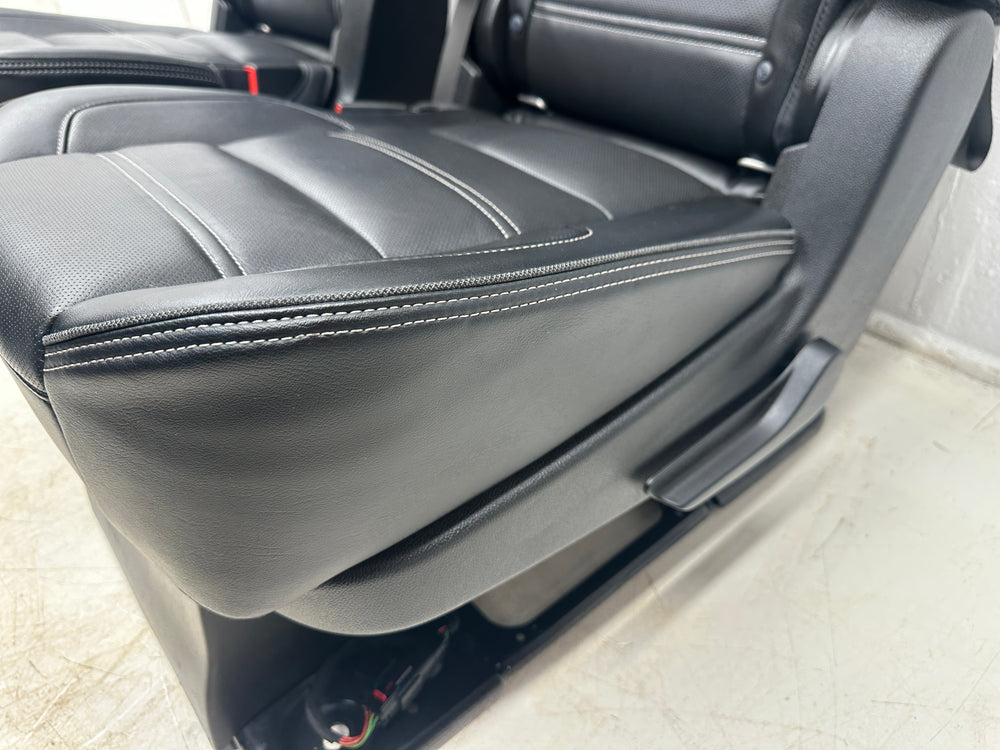 GMC Yukon XL 2nd Row Bucket Seats, 2015-2020 Black Leather #3021 | Picture # 9 | OEM Seats
