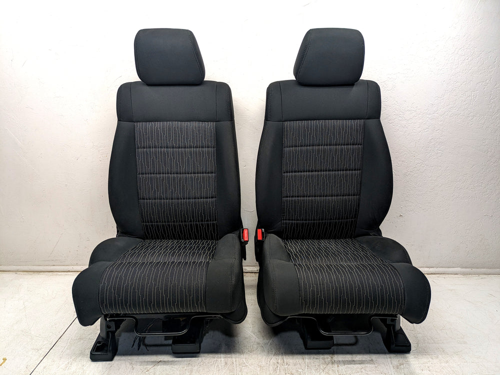 2013 - 2018 Jeep Wrangler Seats, Black Cloth, 2 Door JK w/ Easy Access #1349 | Picture # 3 | OEM Seats